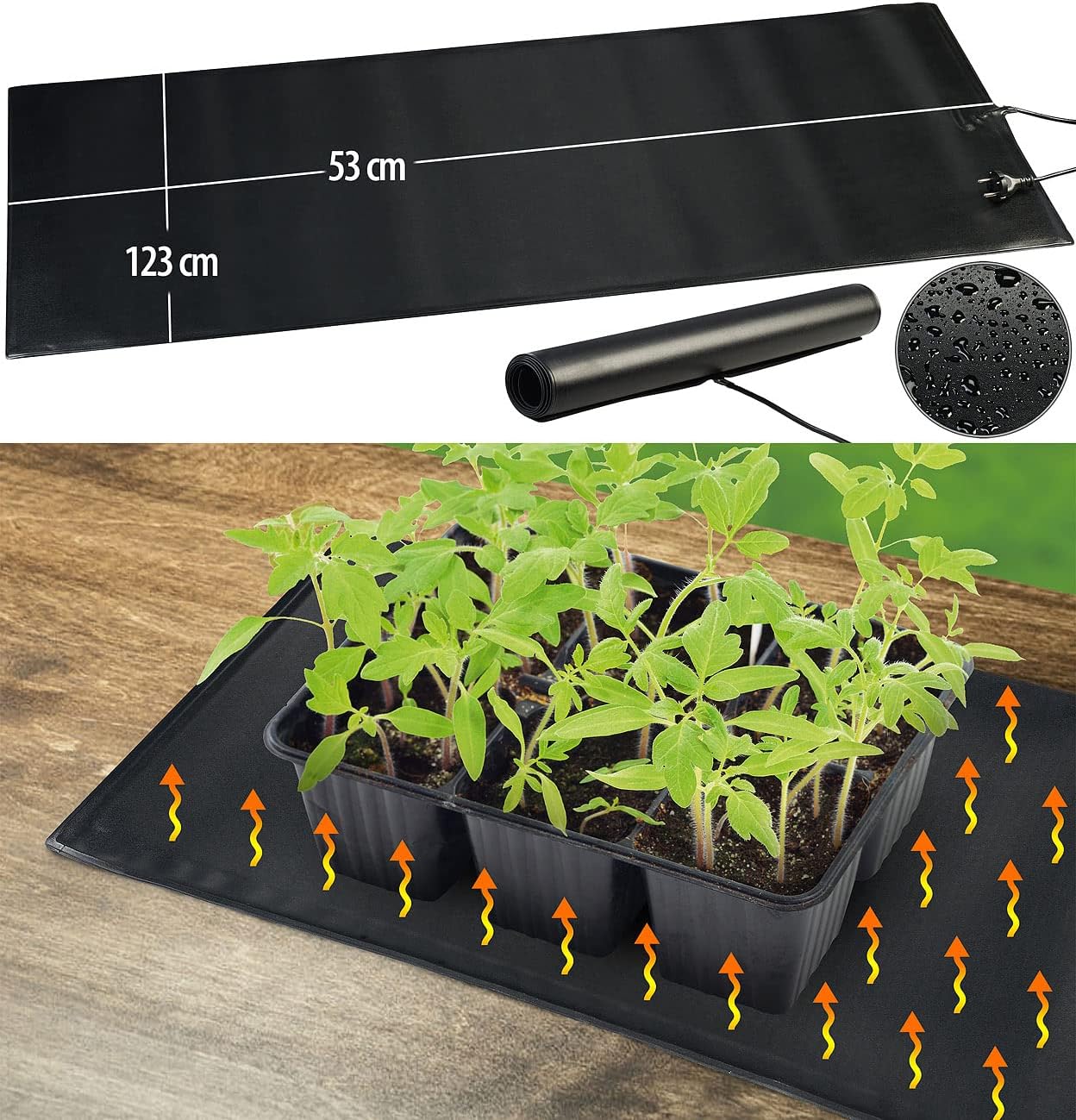 Heizmatte für Pflanzenanzucht & Terrarien, Grösse L