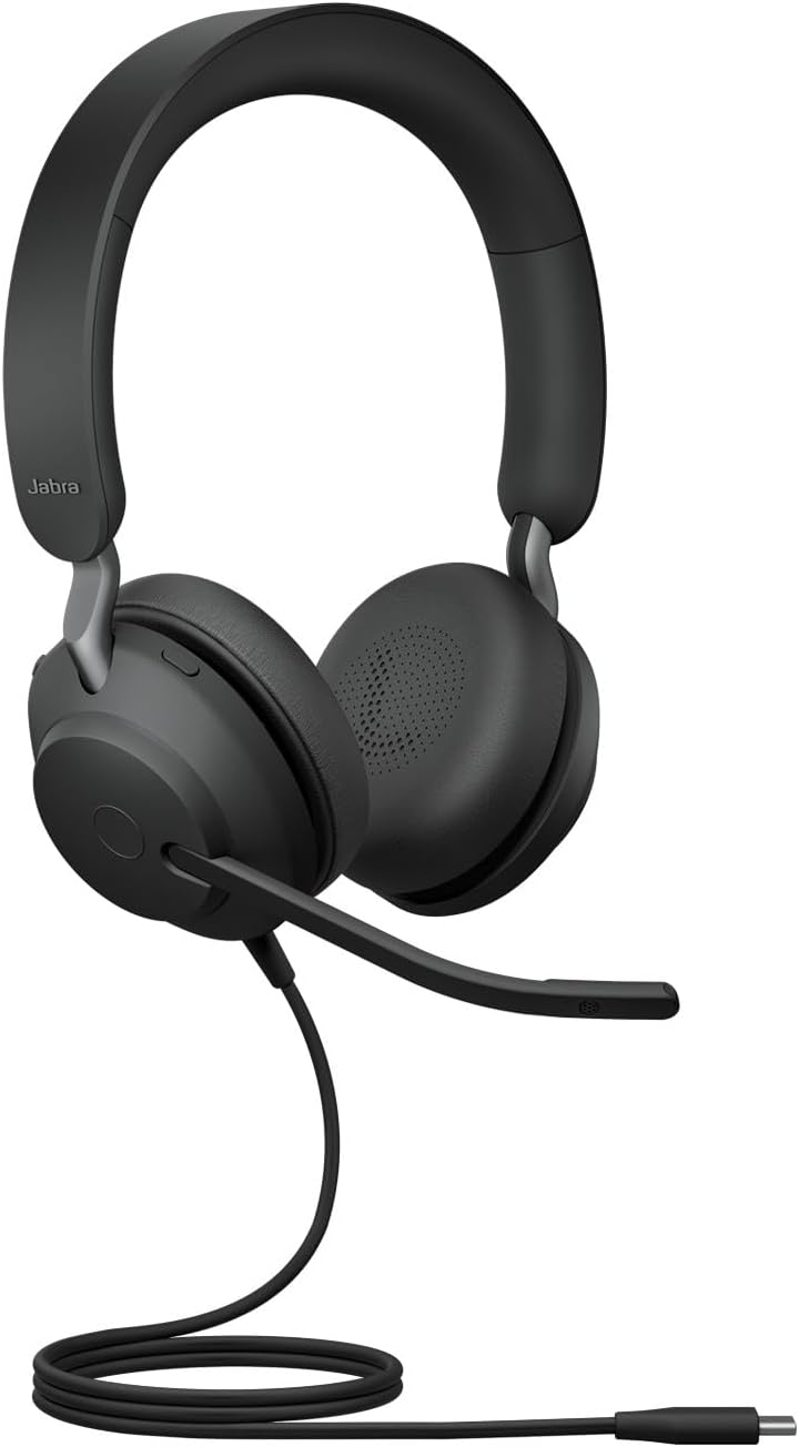 Evolve2 40 SE - Stereo-Headset mit Geräuschunterdrückung, Stereo Neue Ausgabe USB-C Optimiert für Microsoft Teams