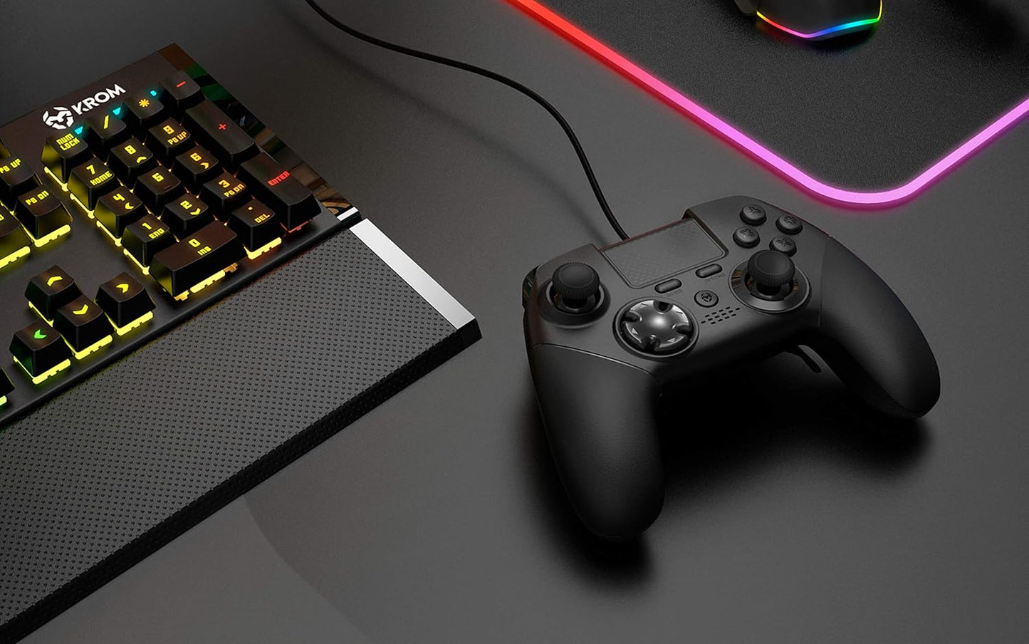 KAISER Kabelgebundenes Gamepad für PC, PS3, PS4, Kaiser