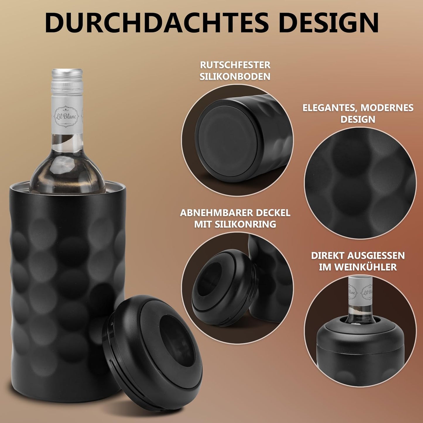 Arktis Weinkühler, Schwarz