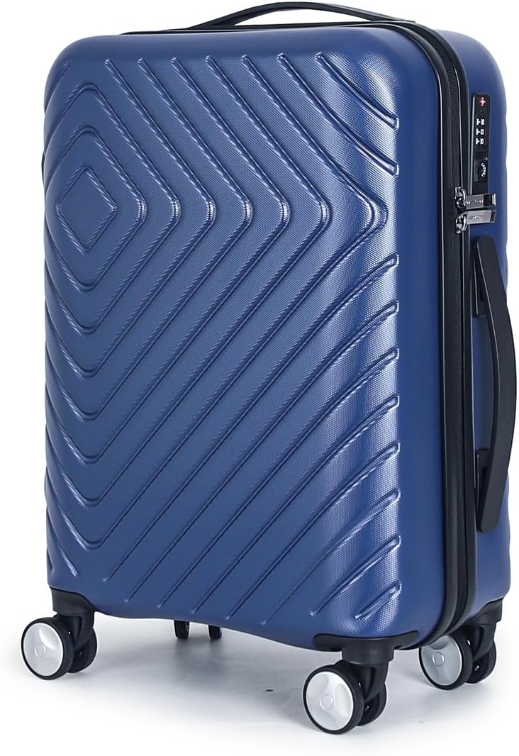 Newcom Handgepäckkoffer mit TSA-Schloss (50L), 20 Zoll Blau