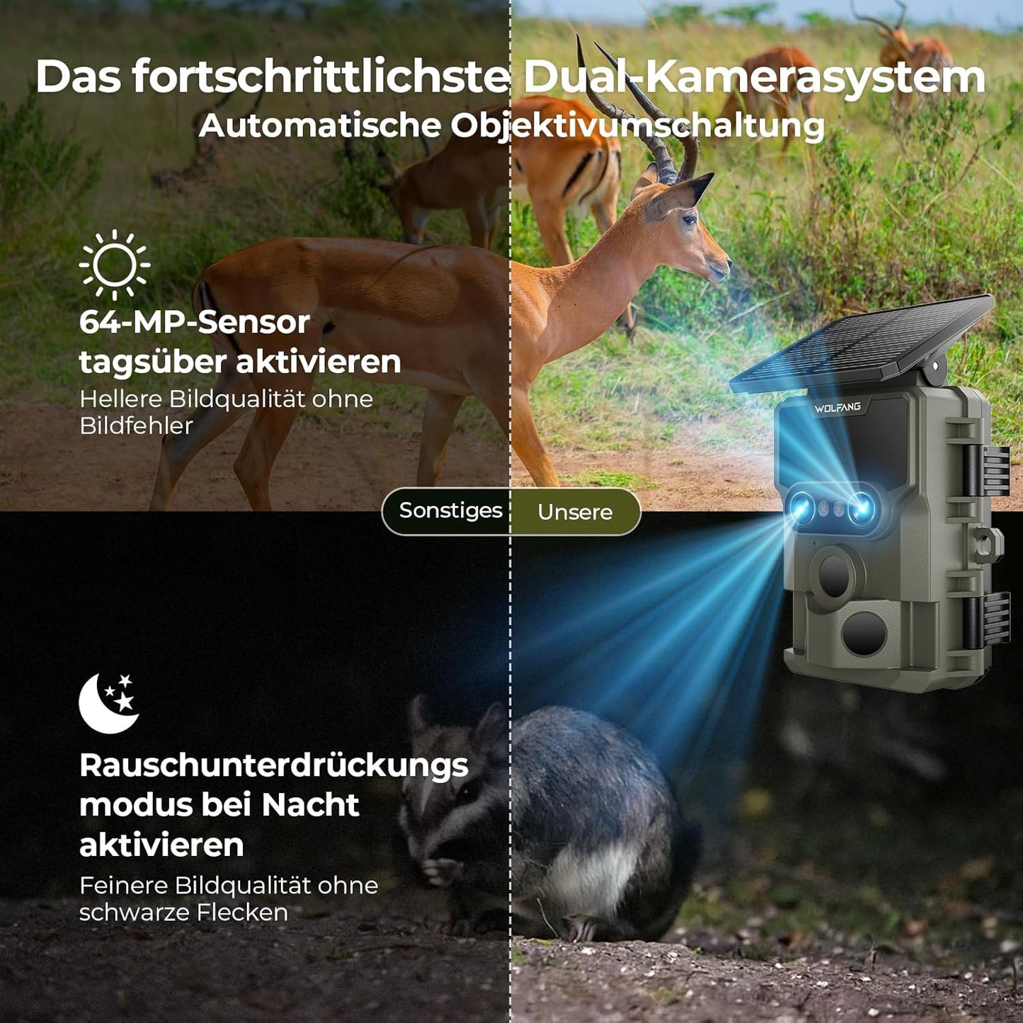4K Solar Wildkamera