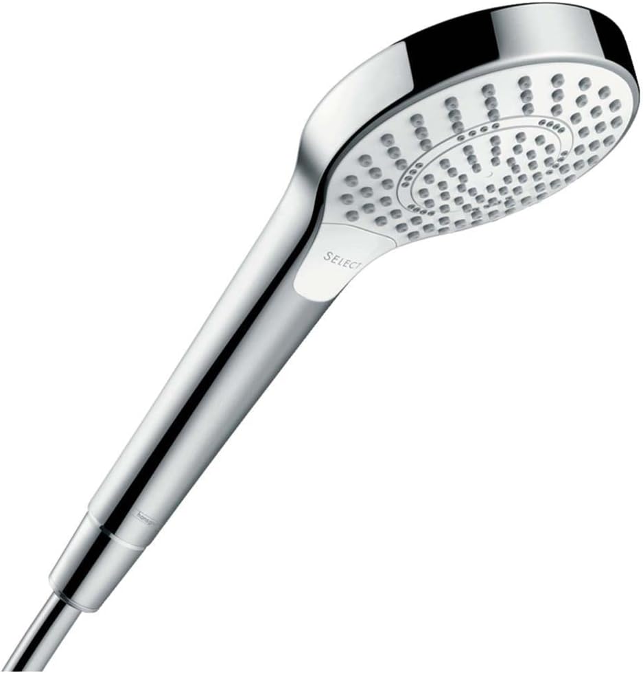 Croma Select S Duschkopf, Weiss/Chrom 3 Strahlarten (Multi)