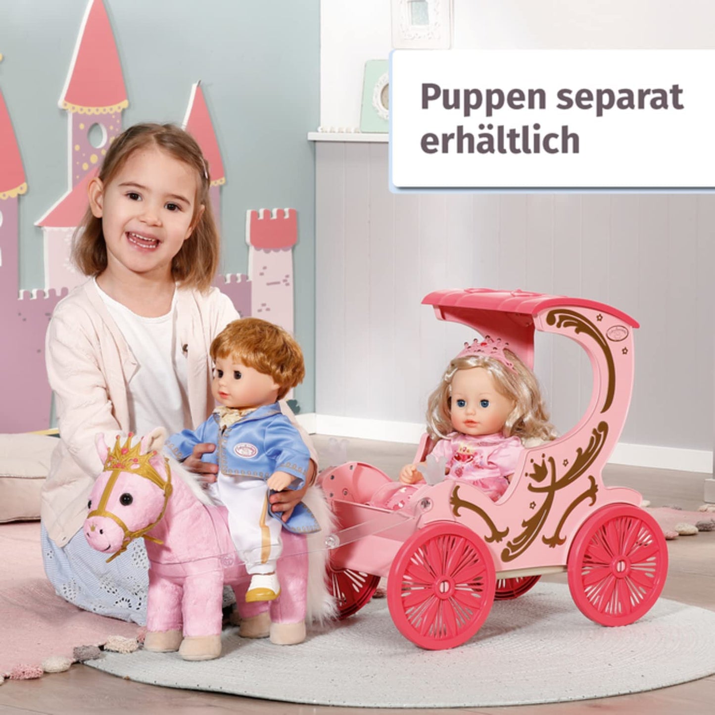 Baby Annabell® Little Sweet Kutsche & Pony, Puppenzubehör, Kutsche mit Pony