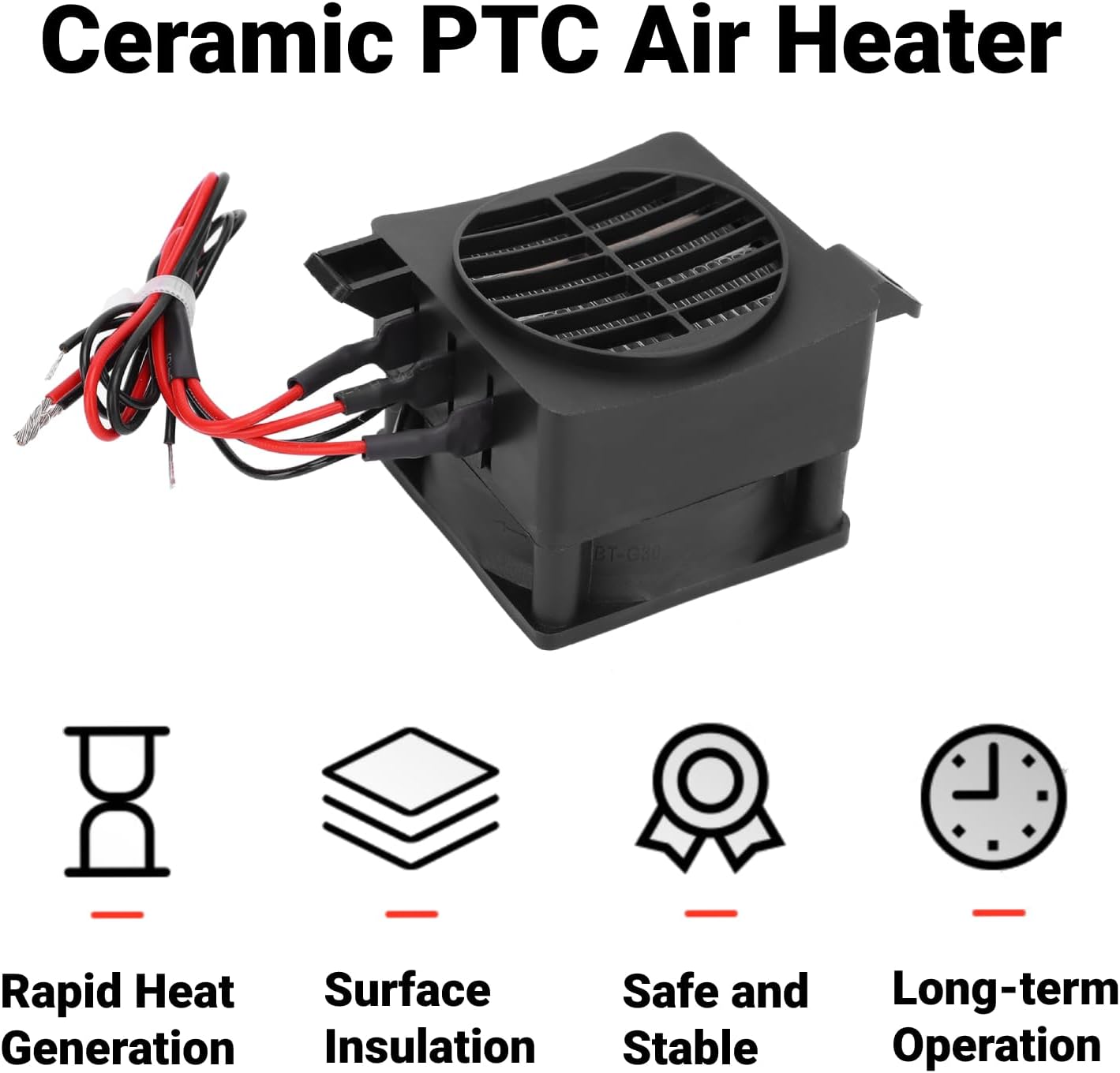 PTC-Luftheizung mit Thermostat