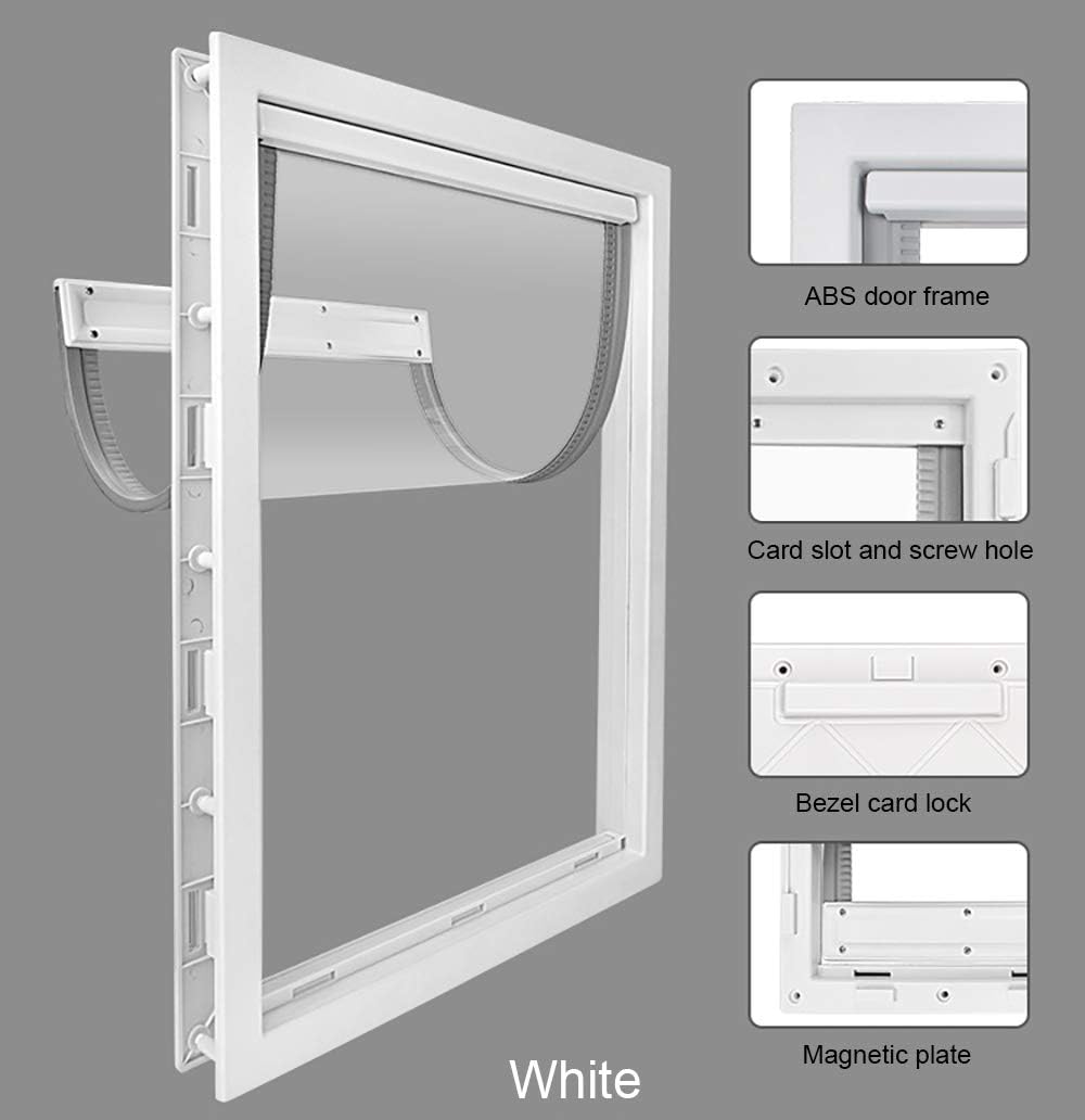 Hundetür mit Magnetklappe, Weiss / XL- Innengrösse: 32.8cm(W) x 41.6cm(H)