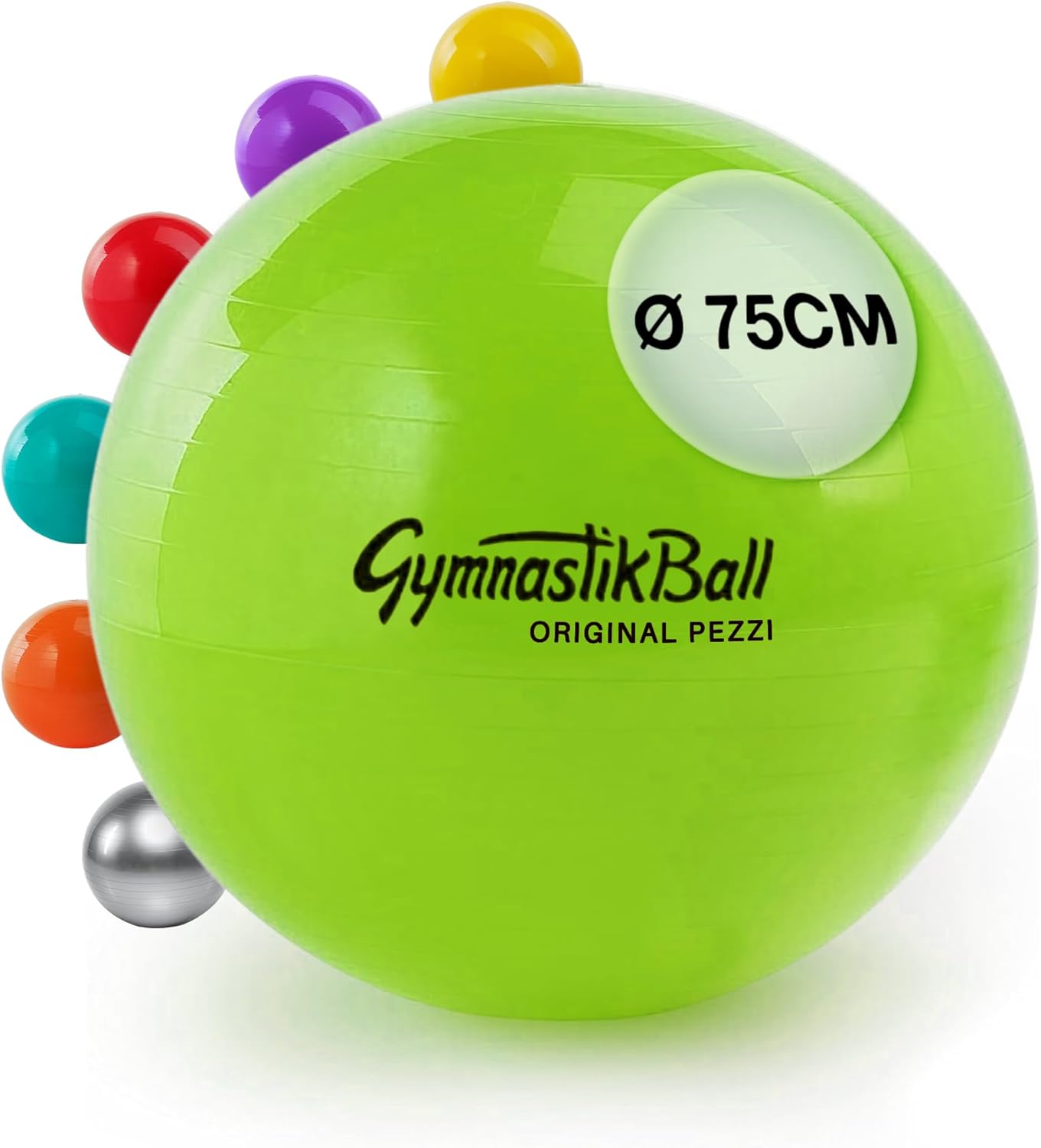 Gymnastikball Standart, Ø 75 cm Apfel Grün