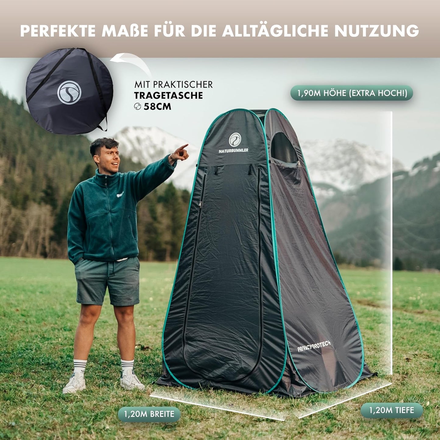 Pop-up-Duschzelt