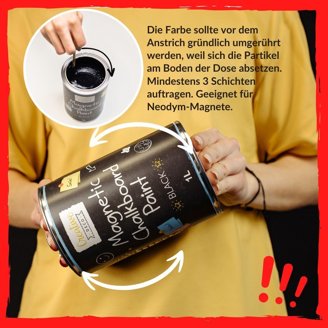 Magnetische Tafelfarbe für Kreide