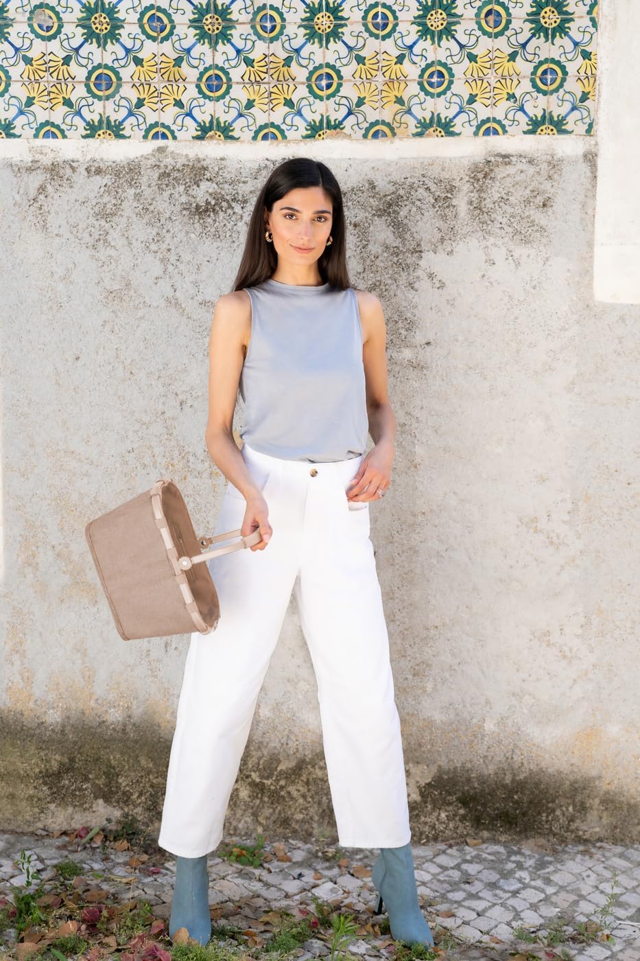 Carrybag XS - Einkaufskorb mit Innentasche, Twist Coffee