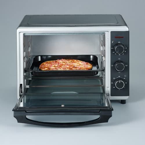 Toastofen TO 2056, Mini-Backofen, Silber/Schwarz 30L