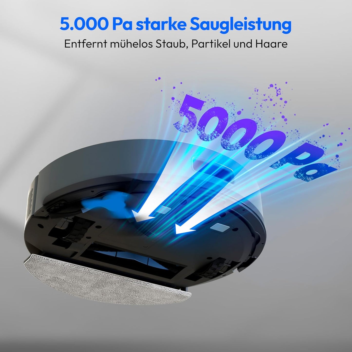 Saugroboter mit Wischfunktion und Absaugstation