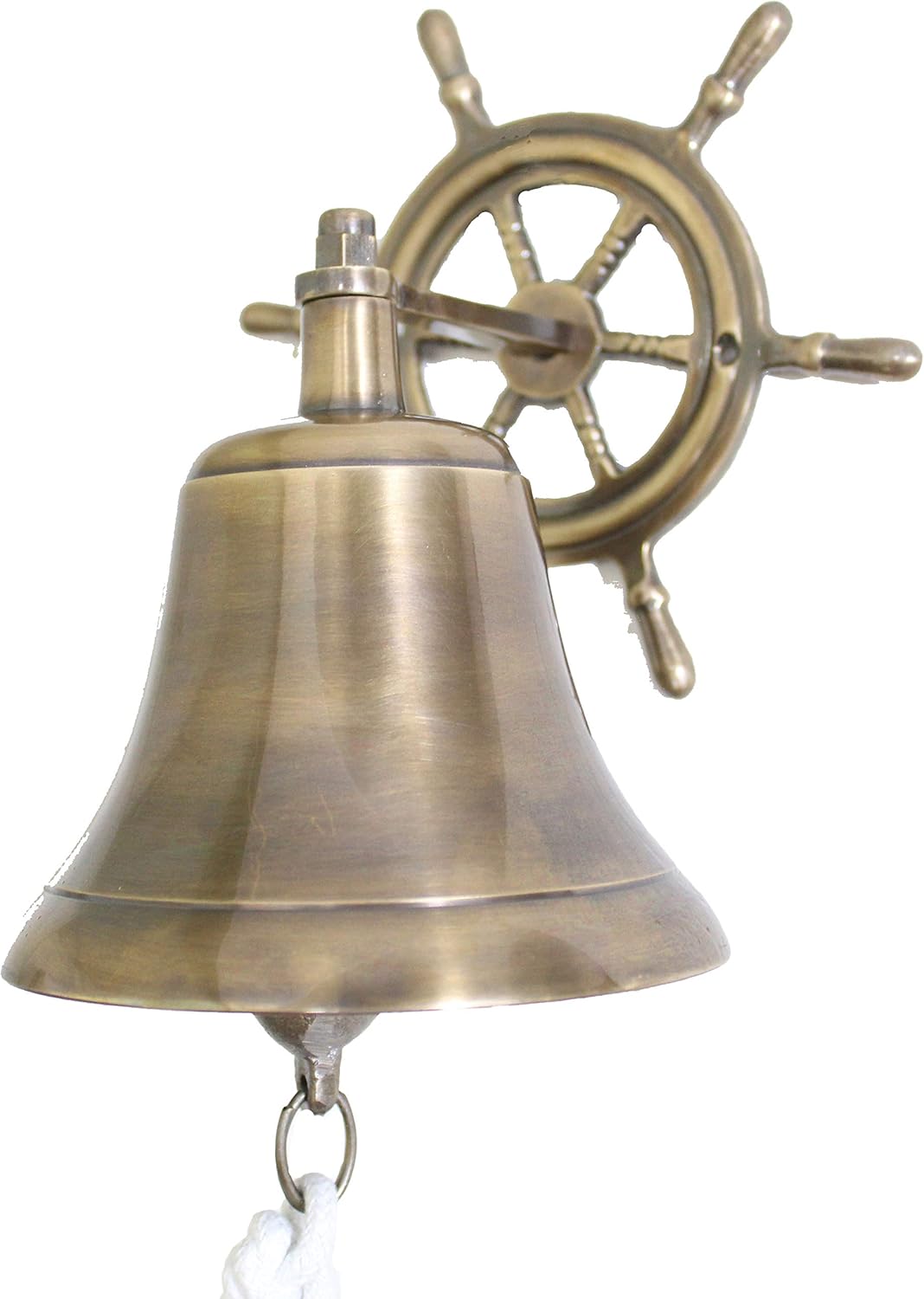 Glocke mit Steuerrad und Kordel