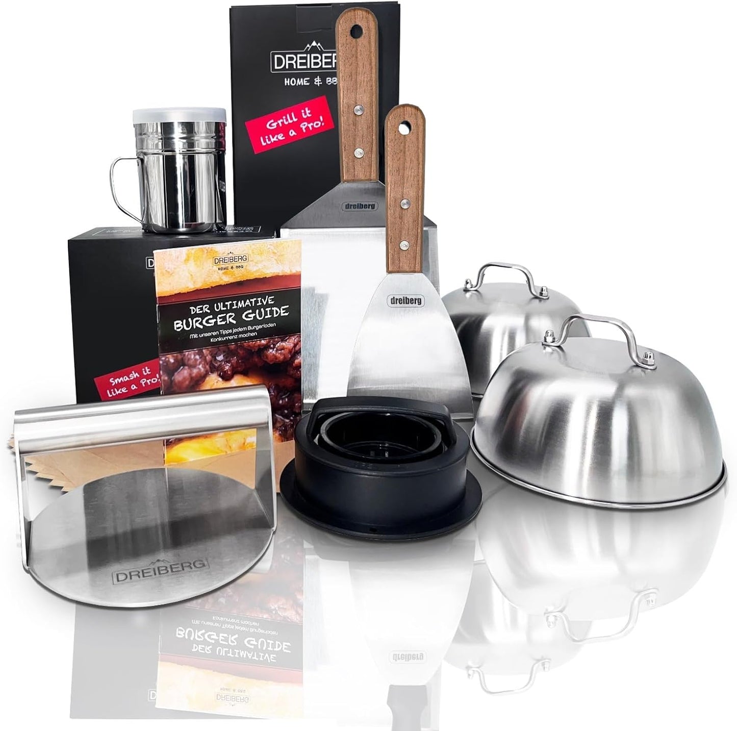 Burger-Grillset, Burger-Set Holz (9-TLG. ) BURGER-SETS