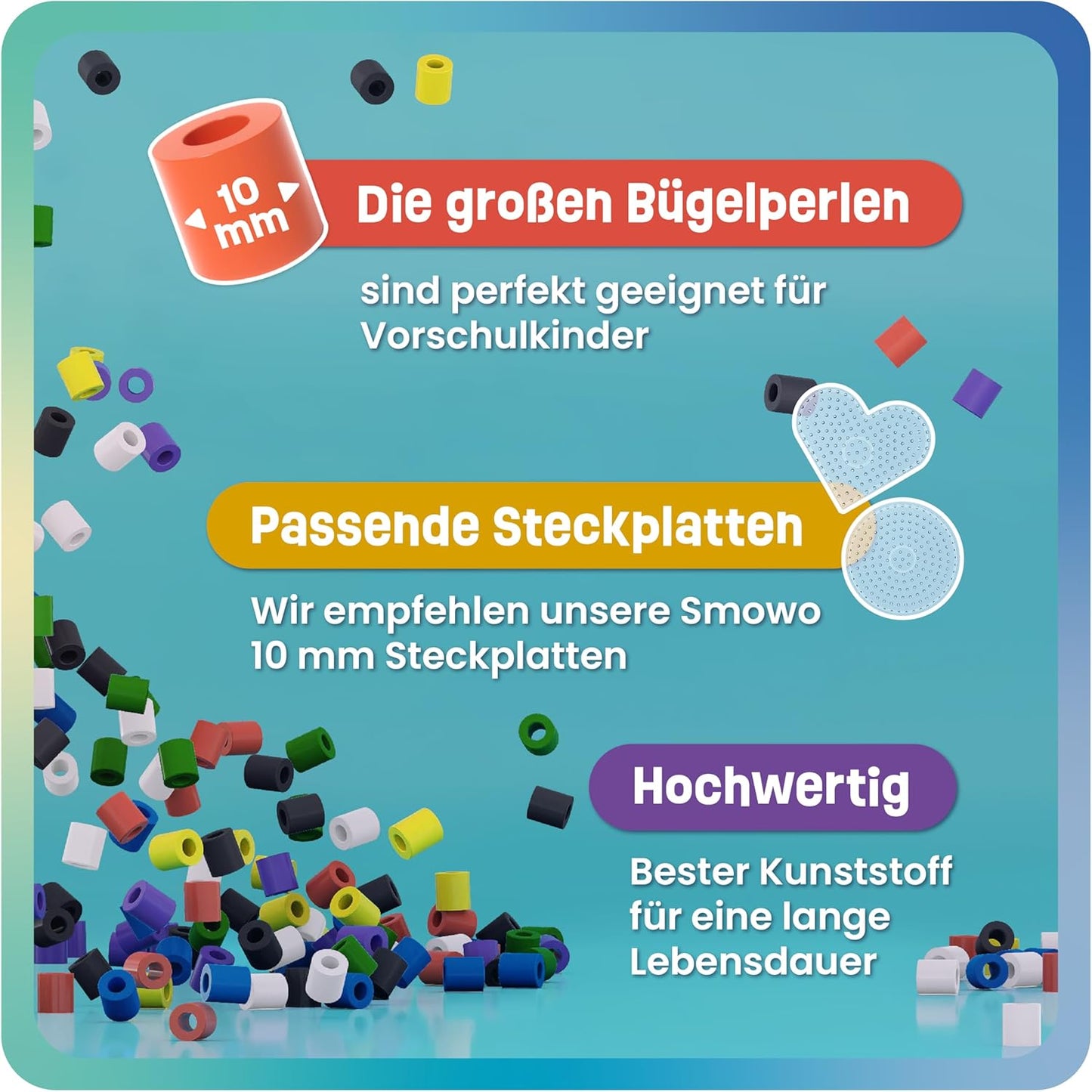 XL Bügelperlen-Set, 2000
