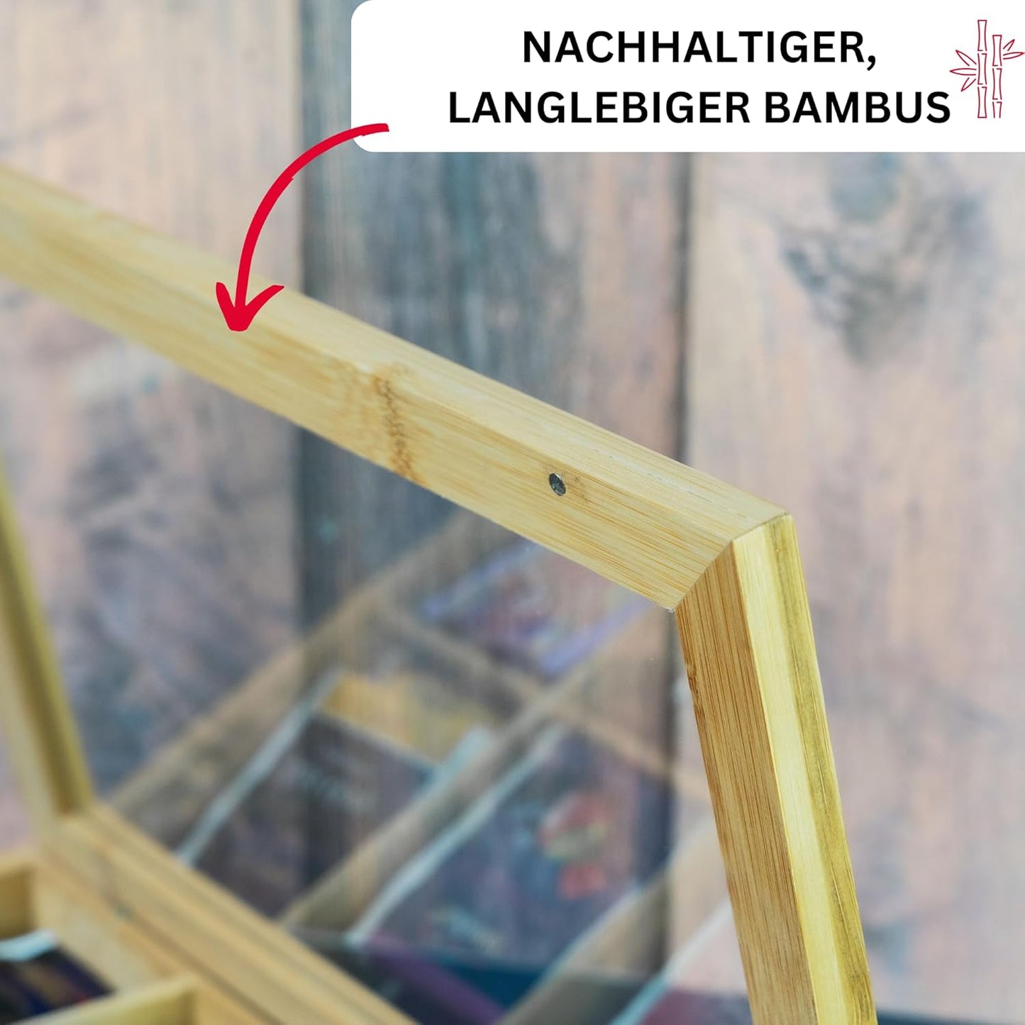Teebox mit 8 Fächern, Einzeln Modell 2021