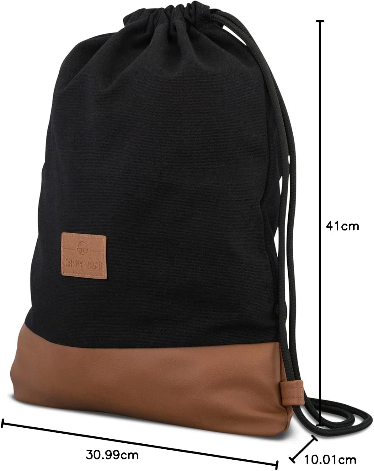Turnbeutel Luke, Schwarz/Braun
