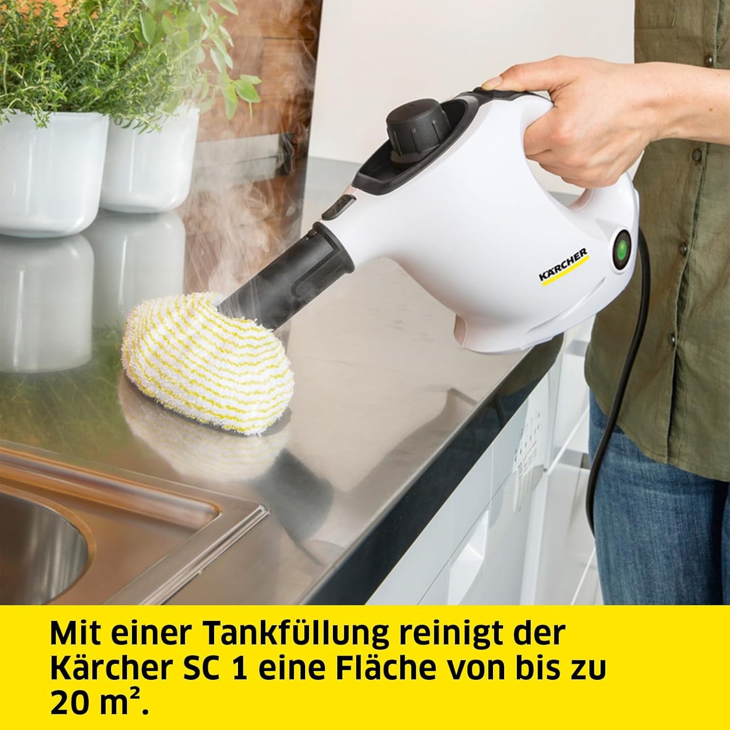 Dampfreiniger SC 1 mit Zubehör, 3 Min Aufheizzeit, Standard