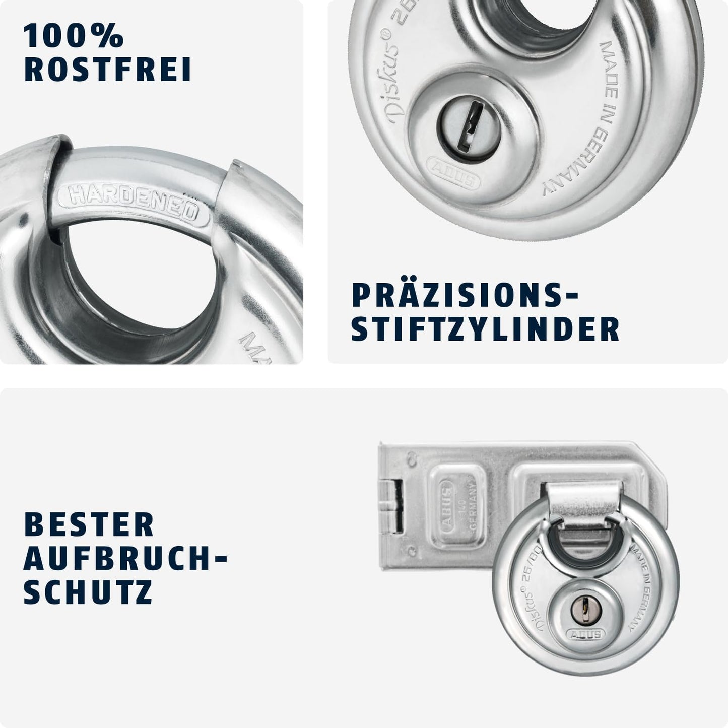 Diskus 26/80 Vorhängeschloss, 80mm