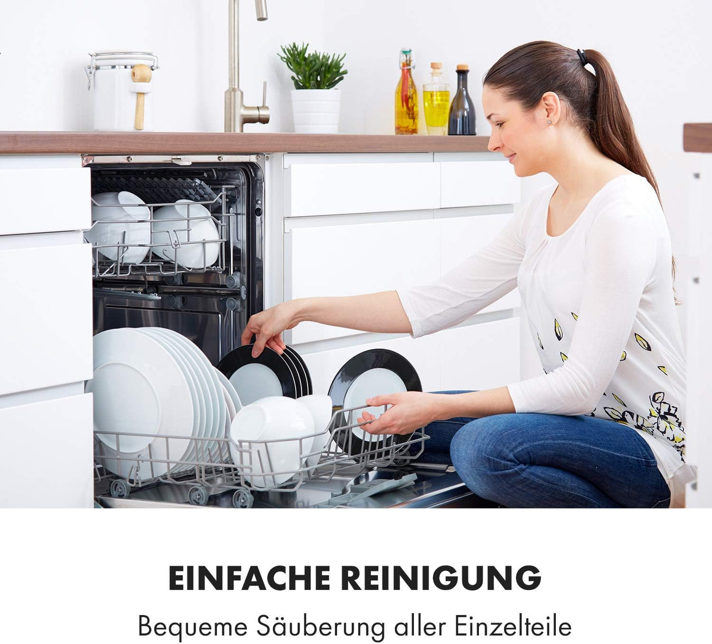 Pastamania - Elektrische Nudelmaschine mit 7 Aufsätzen, Schwarz