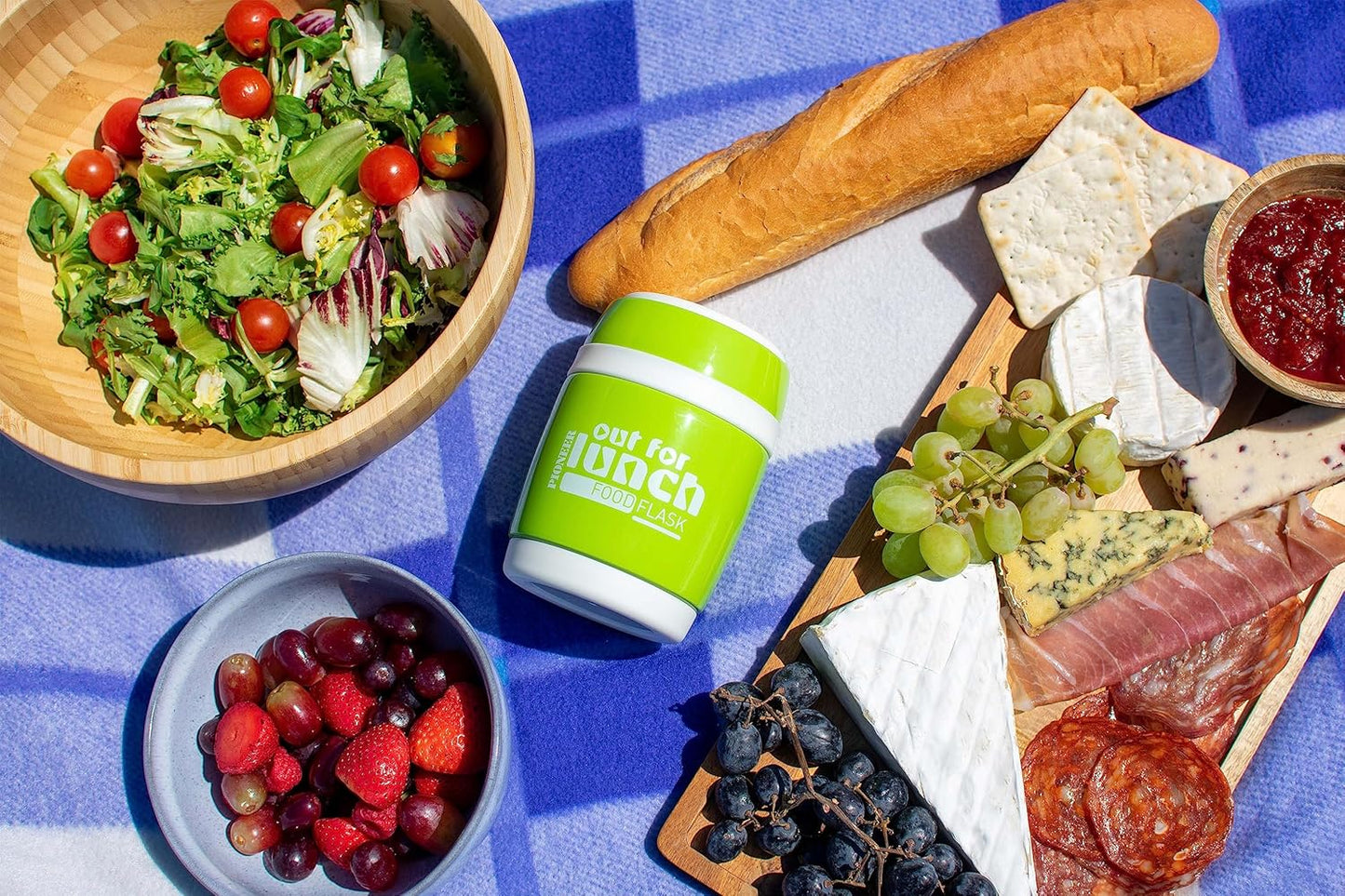 Thermo-Speisegefäss mit Löffel HTH380G, 380 ml Grün