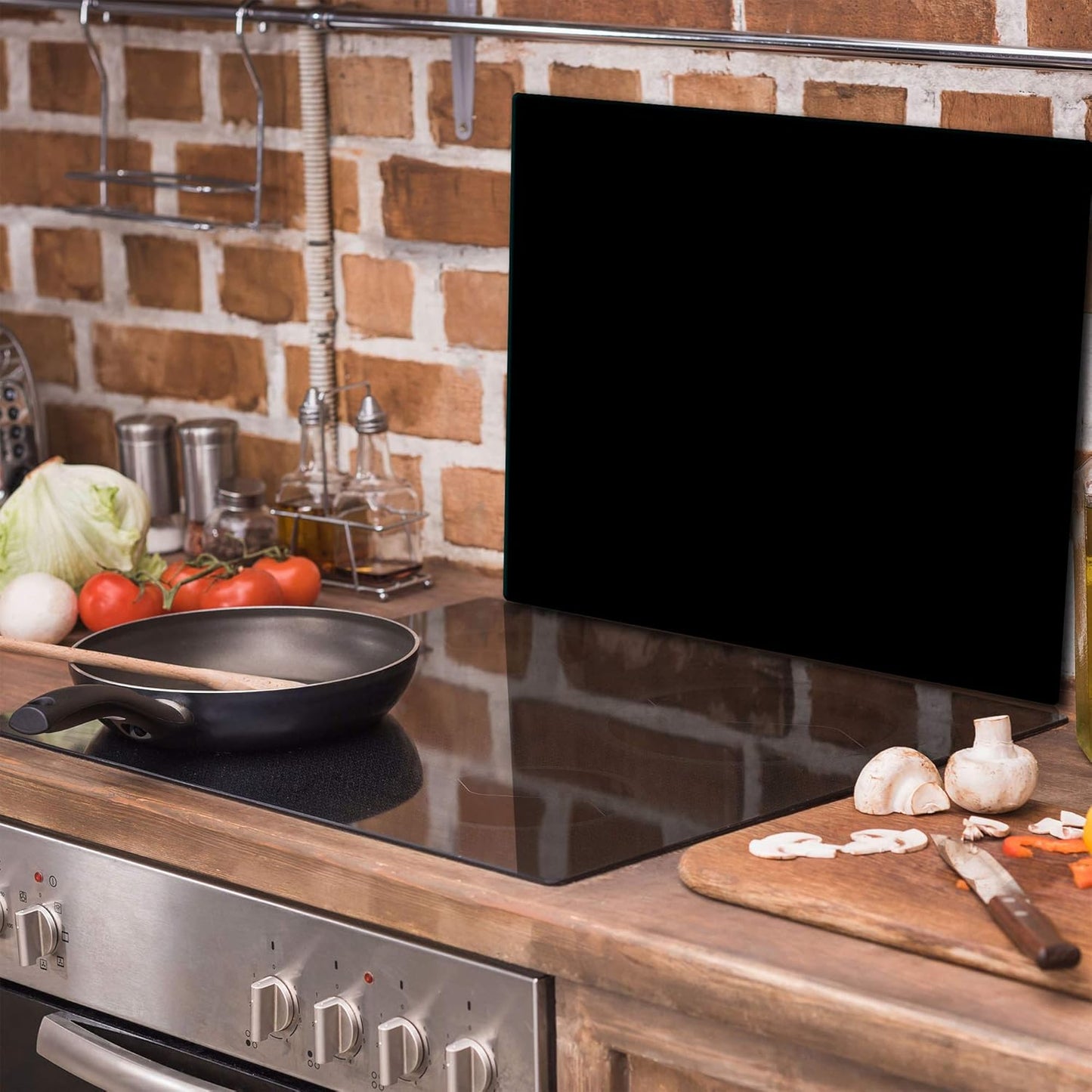 Rechteckige Herdabdeckung, 60L x 52B cm