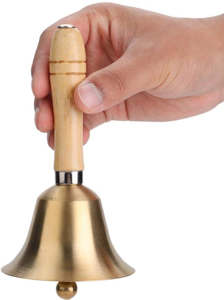 Klassische Handglocke mit Holzgriff für Kinder