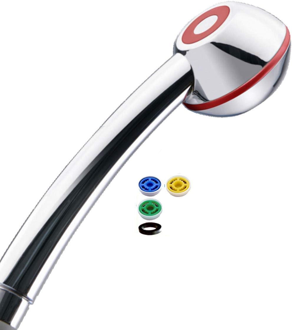 Duschkopf Vitalité Just Sports Swissclima mit 4 Mengenreglern, Chrom-ferrarirot