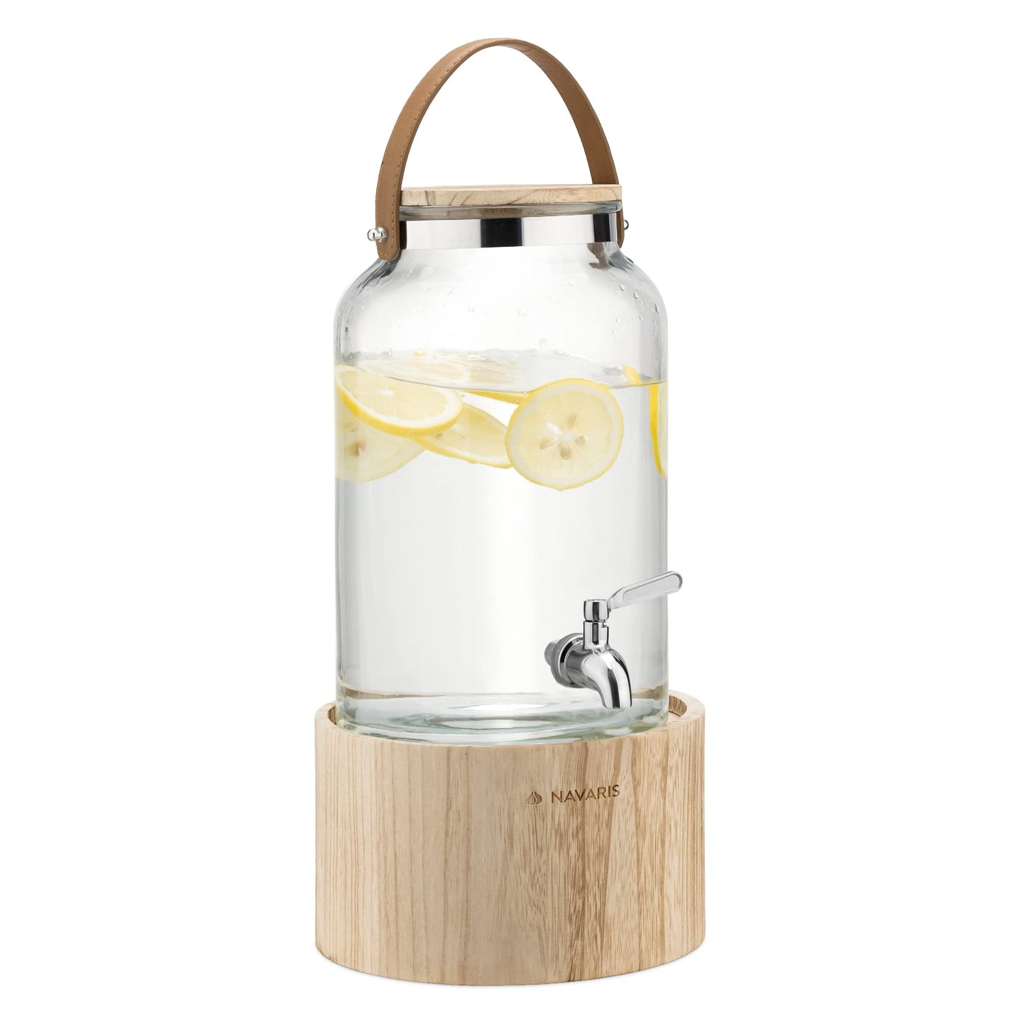 Getränkespender mit Zapfhahn, Transparent Braun