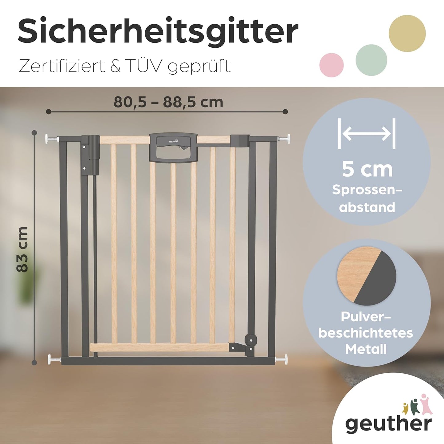 Türschutzgitter Easylock Plus (80,5-88,5 cm), 80,5-88,5 cm