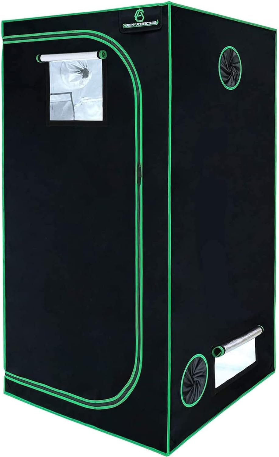 Reflektierendes Growzelt mit Bodenwanne, 60x60x120 cm