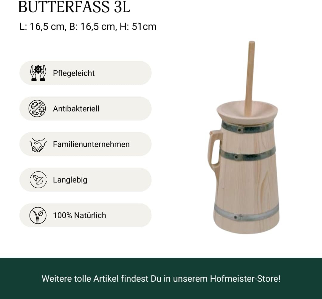 Butterfass, Butterfass | 3 Liter 1