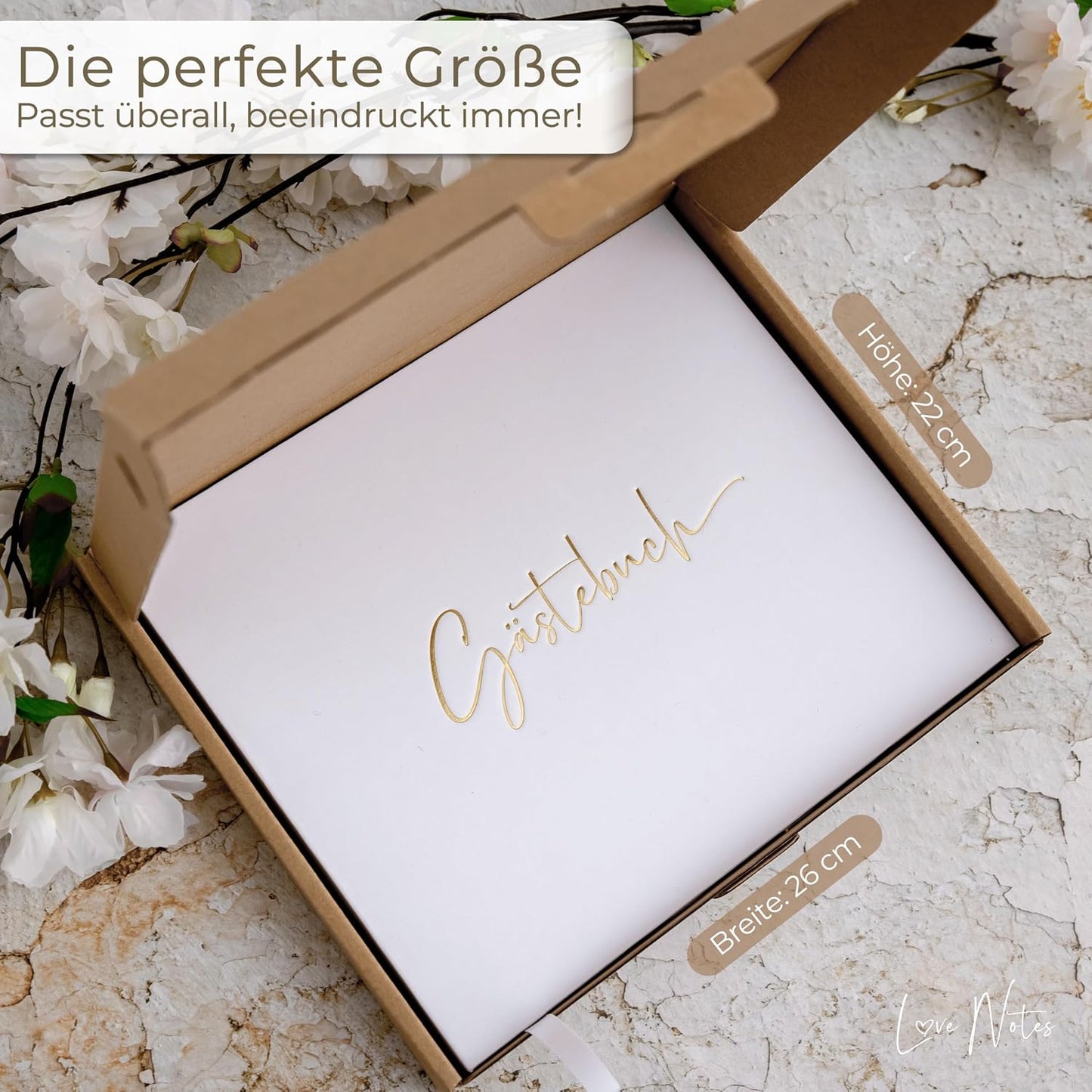 Gästebuch für Hochzeit und besondere Anlässe, Weiss