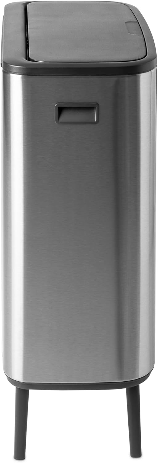 Bo Waste Bin, 2 Inneneimer (2 x 30L) Matt Steel Fingerprint Proof