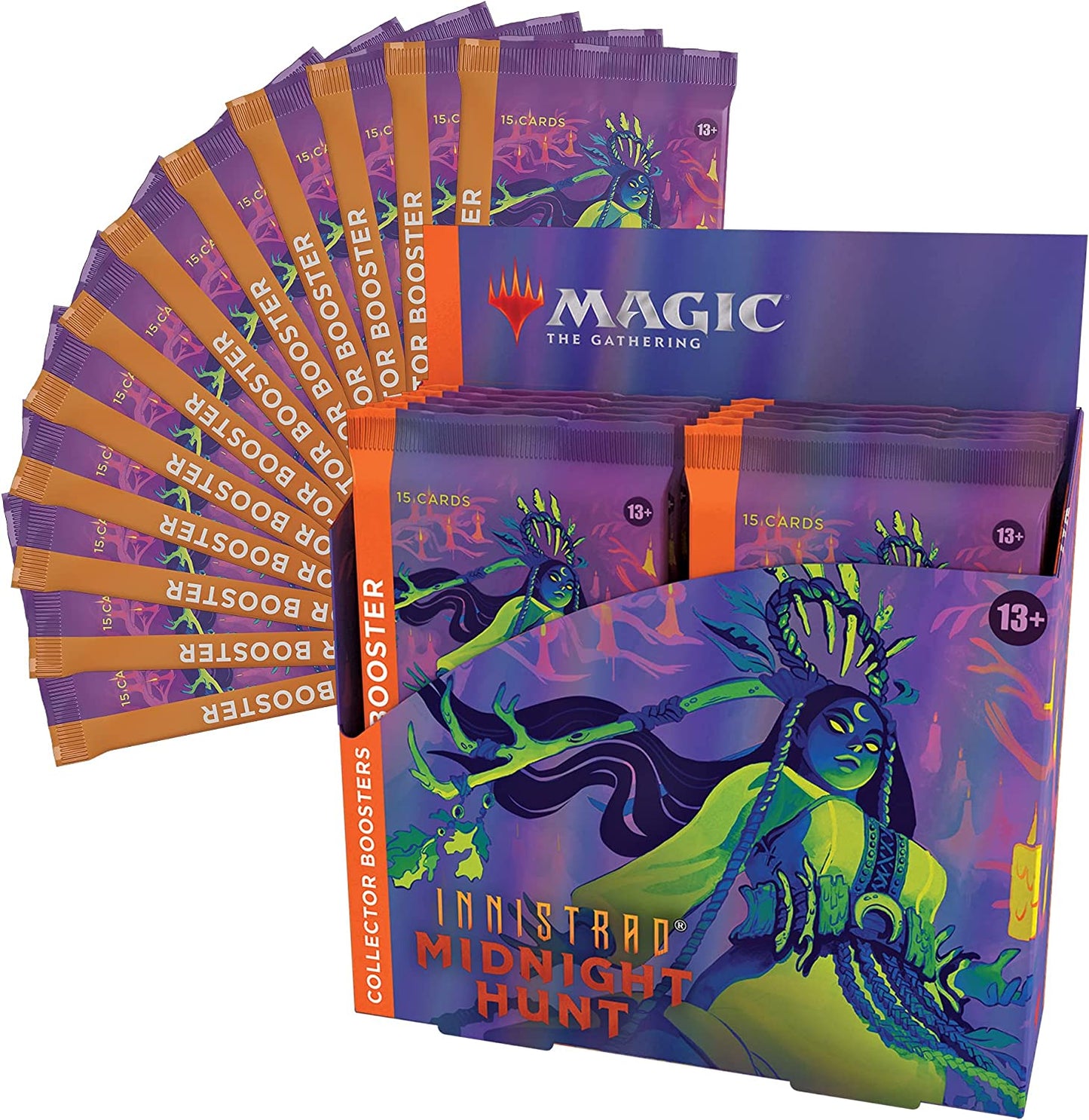 Magic: The Gathering - Innistrad: Midnight Hunt Sammler-Booster Display englisch, Sammelkarten