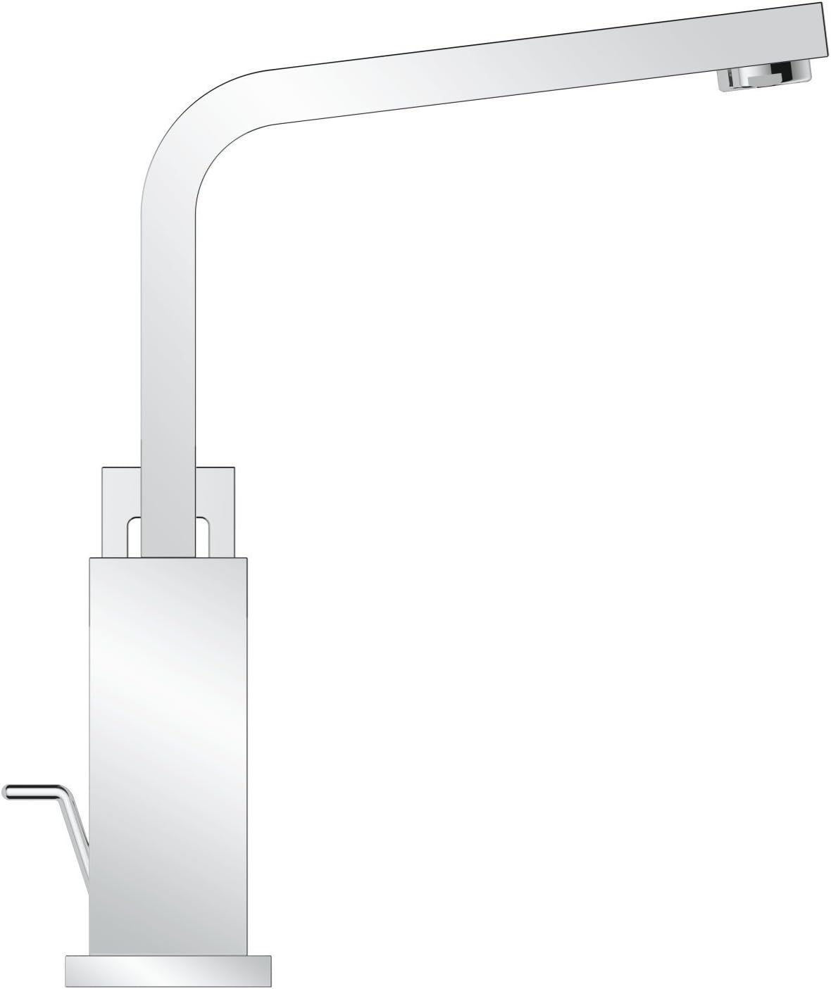 23135000 Eurocube Waschtischarmatur, L glatter Körper Single
