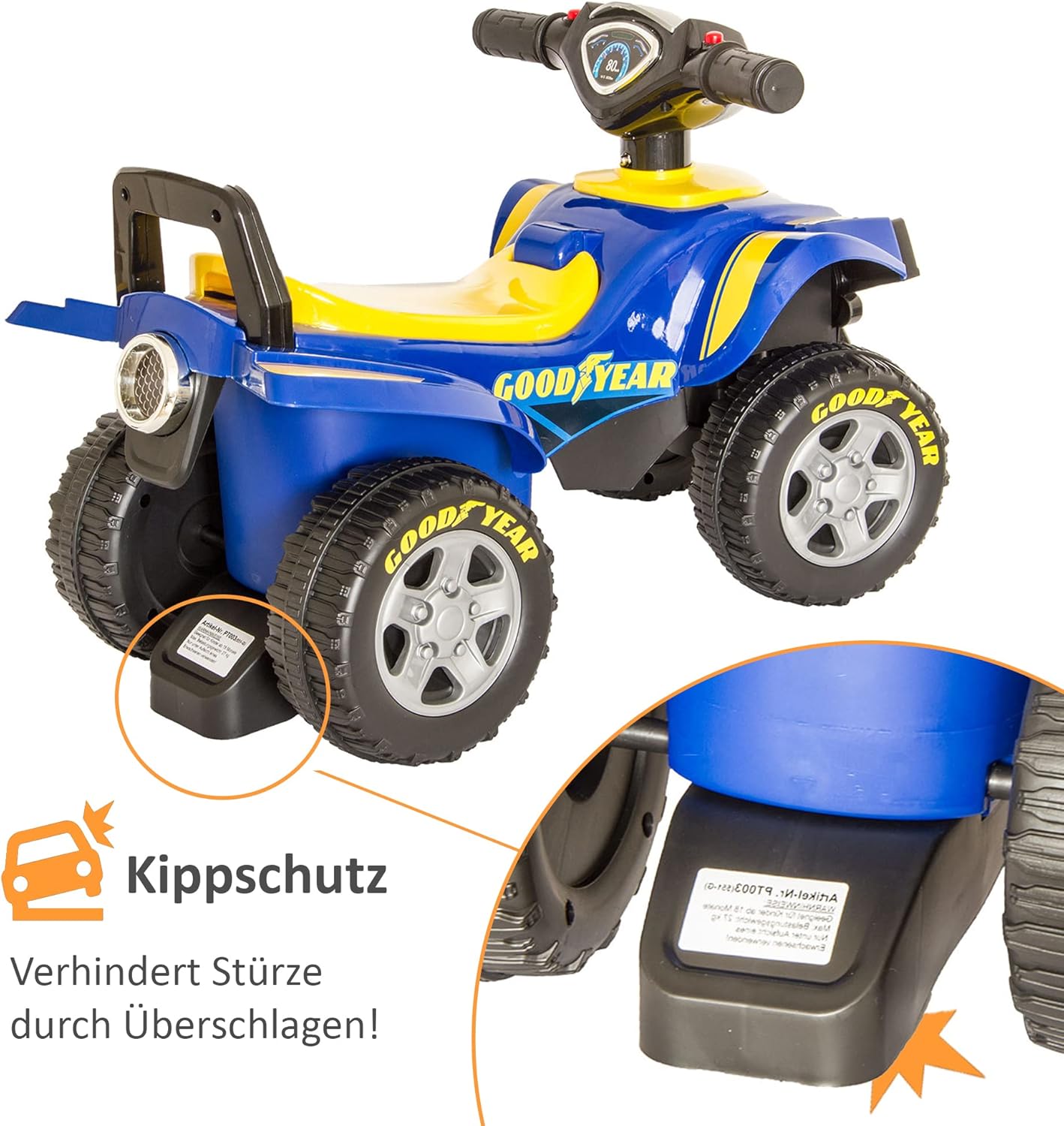 Quad Rutschauto, Blau