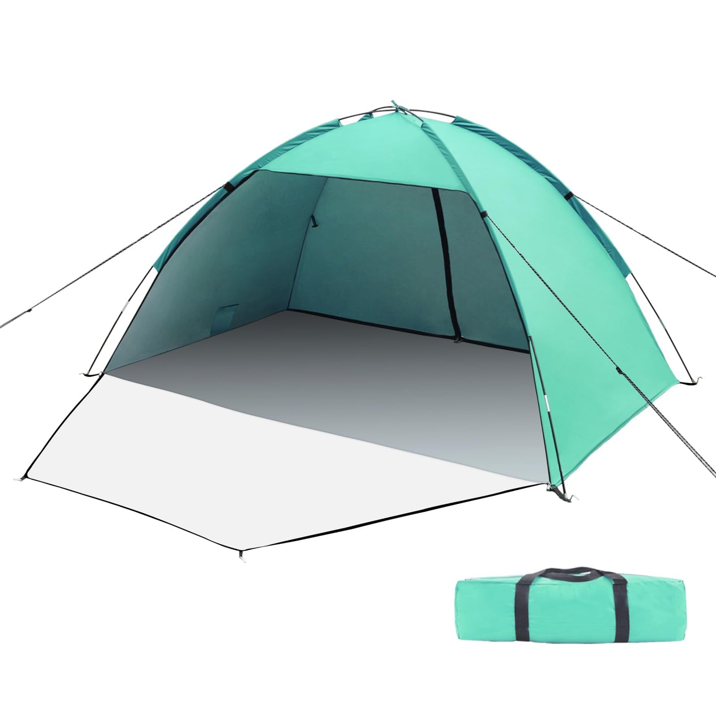 Strandmuschel XXL, Grün./ 3-4 Personen