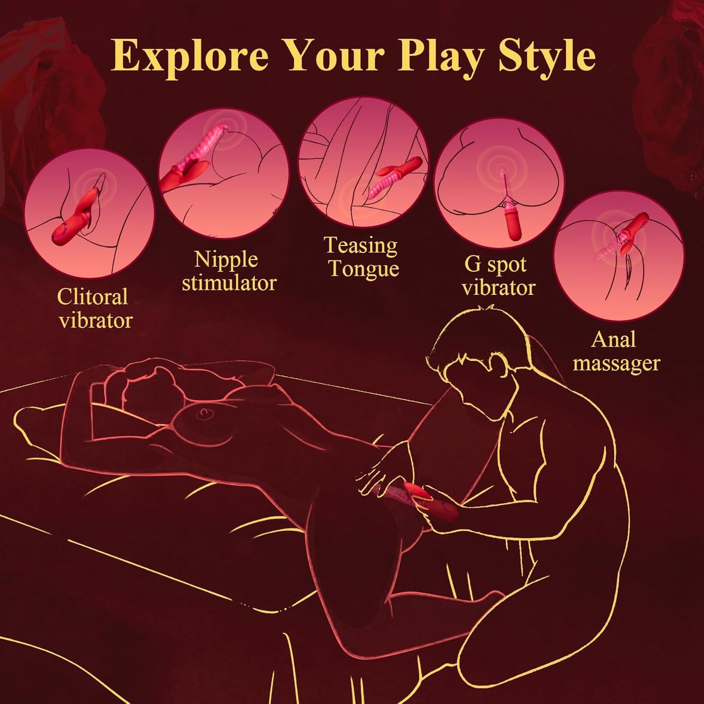3-in-1 Vibrator für Frauen mit 10 Funktionen, Vibratorensets für frauen