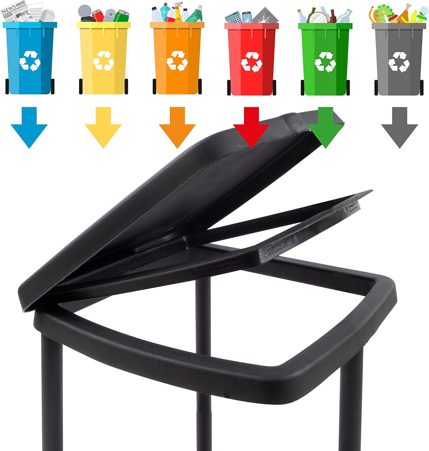 2-teiliges Müllsackständer-Set, 2 Stück