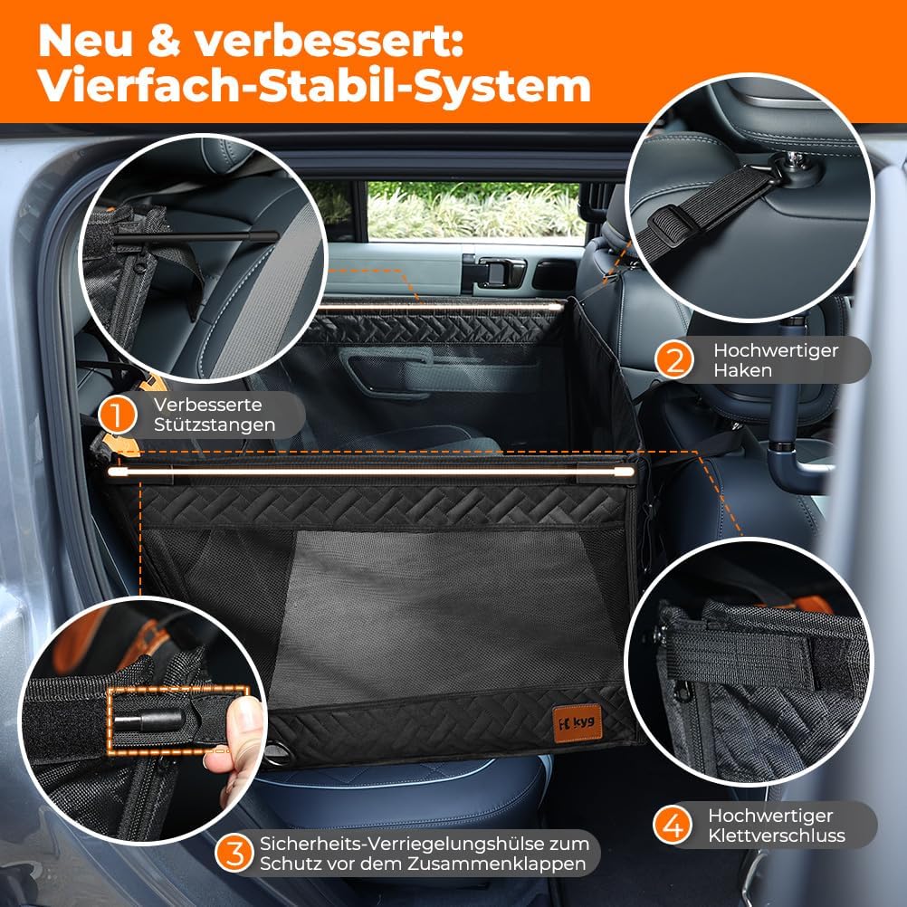 Grosser Hundeautositz mit wasserfester Matte
