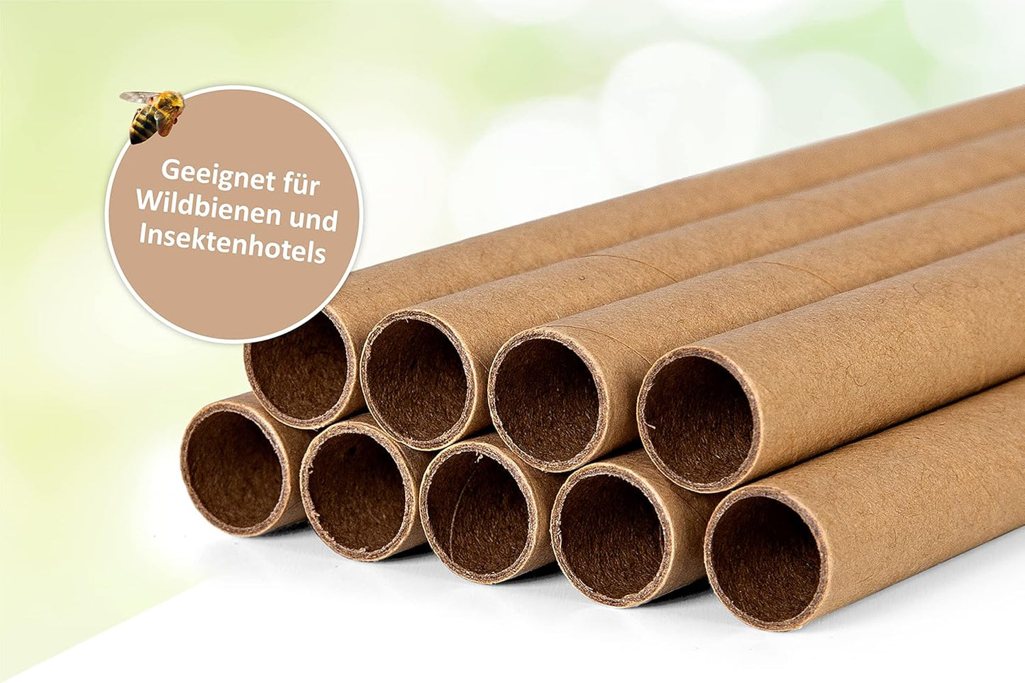 Nisthülsen-Set für Wildbienenhotel, 19_braun Ø 6 mm