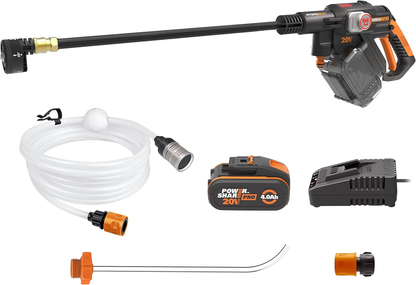 Akku-Hochdruckreiniger Hydroshot 20V, inkl. 4Ah Akku & Ladegerät