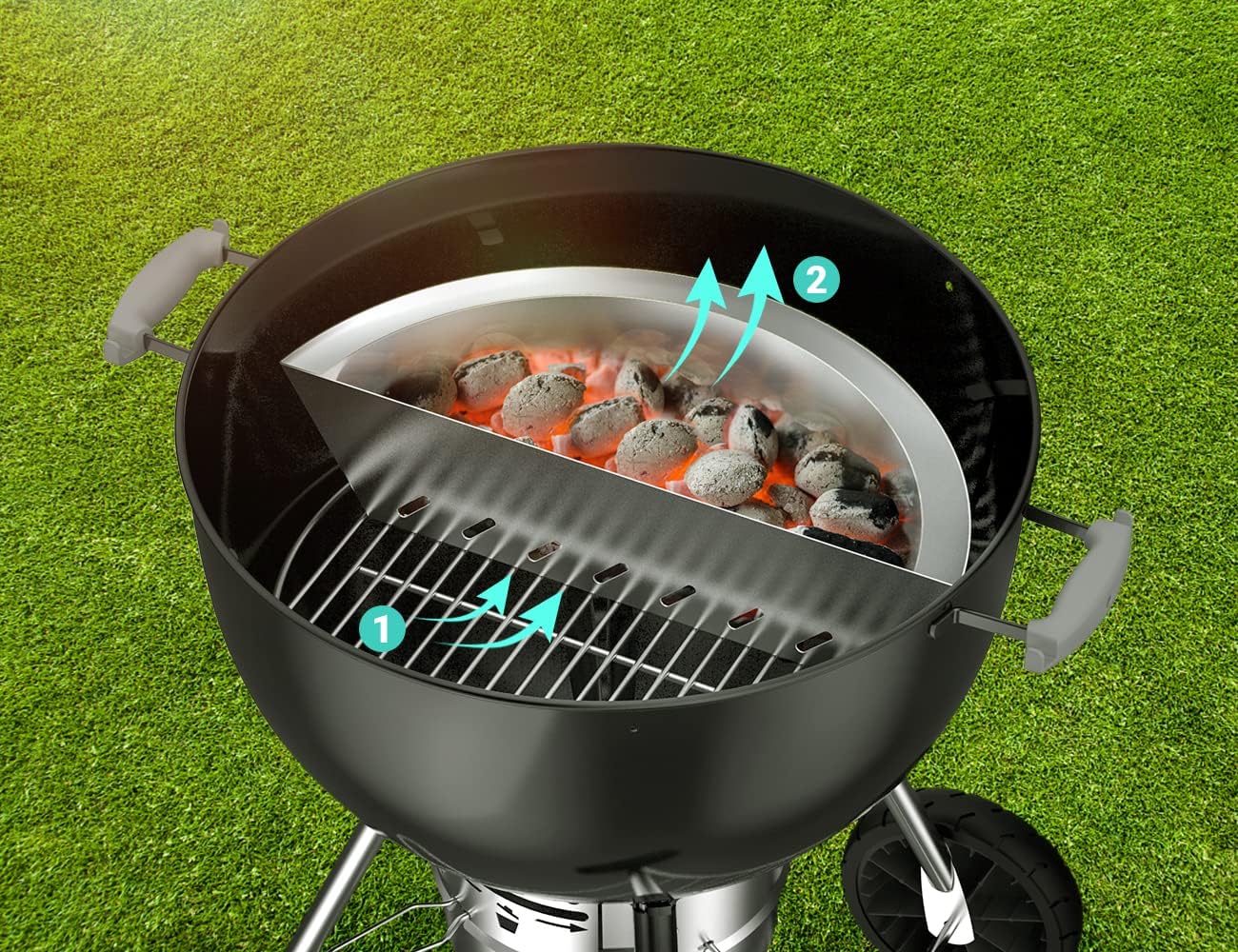 Smokereinsatz Kohlehalter für Kugelgrills, FPA5091