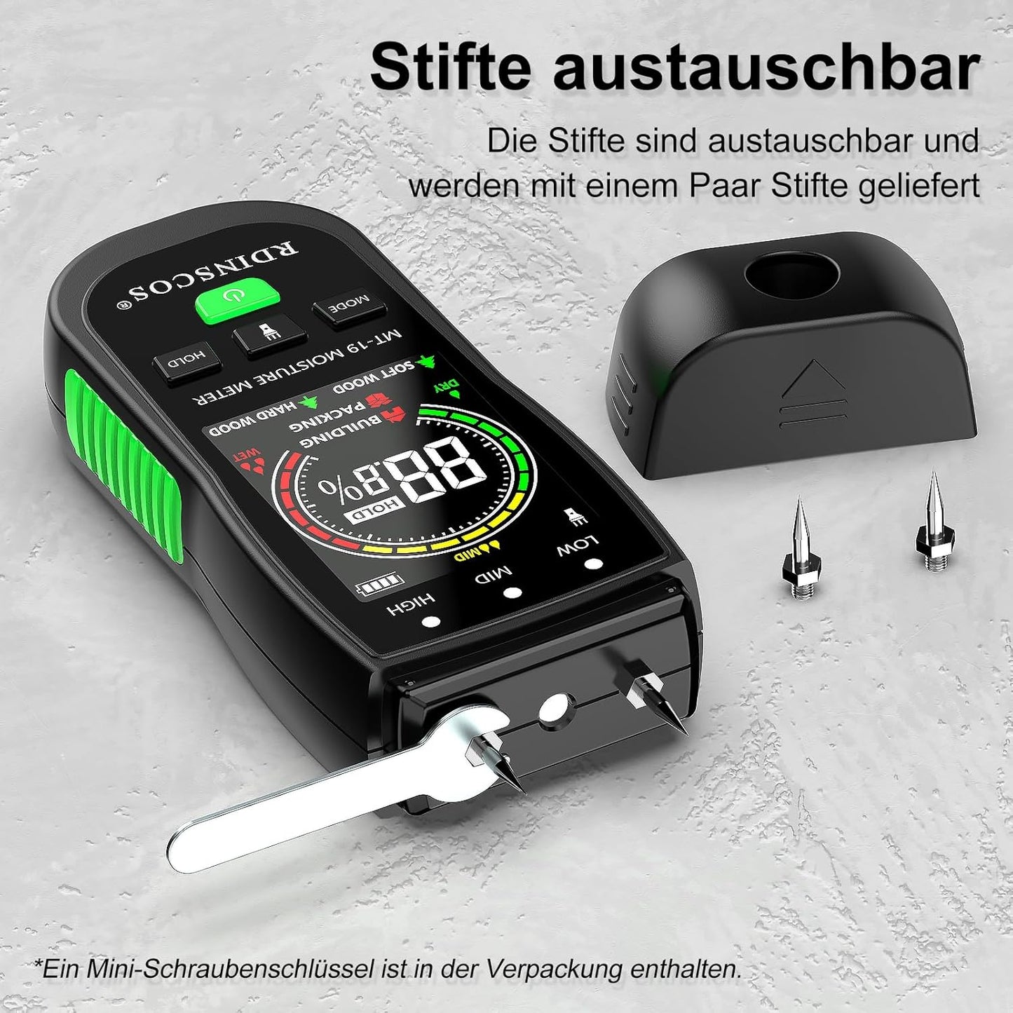 Holzfeuchtemessgerät, Stift-TypC