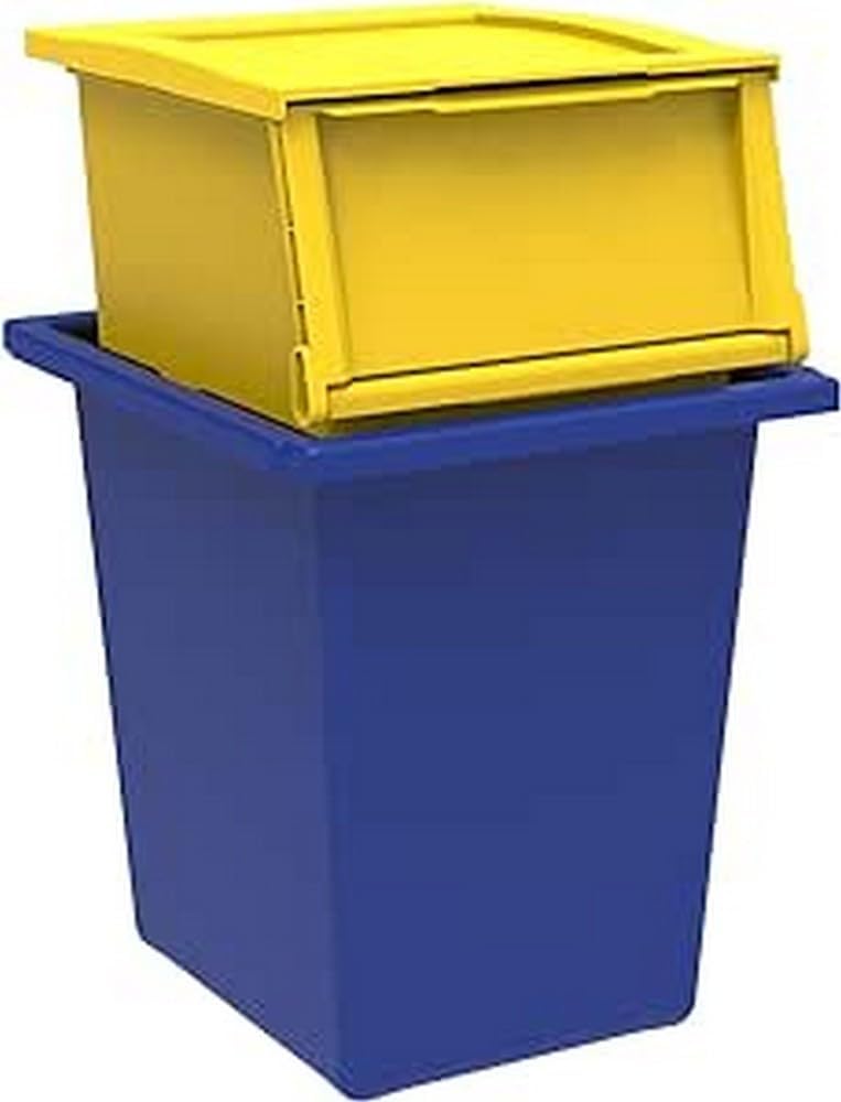 2er-Set Abfalltrennsystem Ecobin, Behälter Blau
