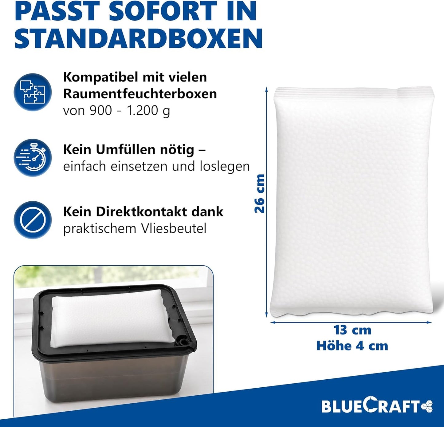 Luftentfeuchter Nachfüllpack, 10x1kg, 10x 1 kg