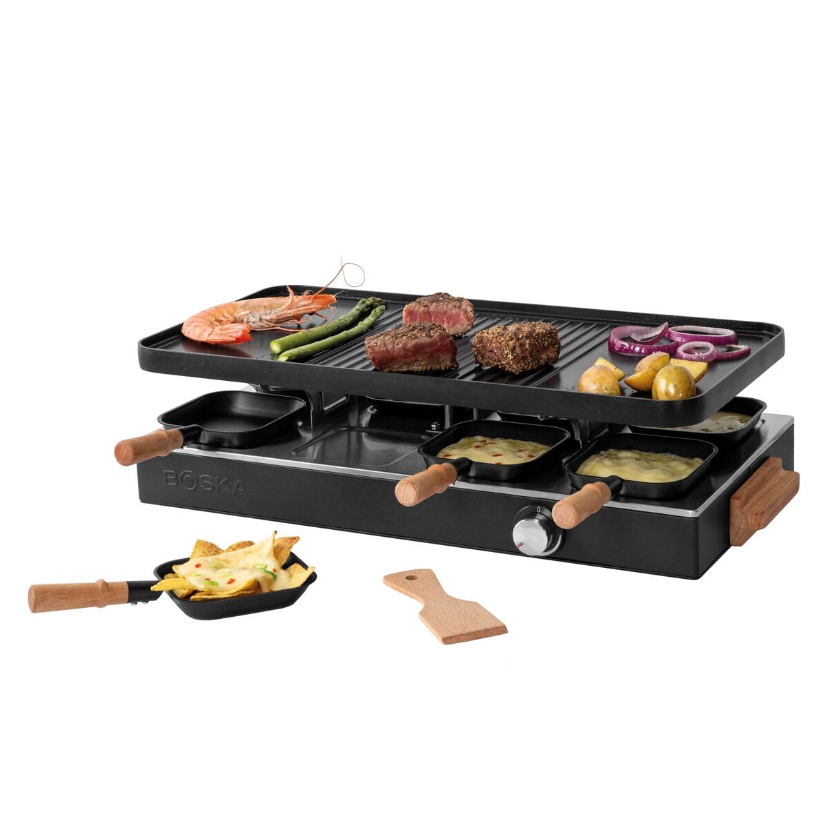 Raclette Grill für 8 Personen mit Keramikplatte