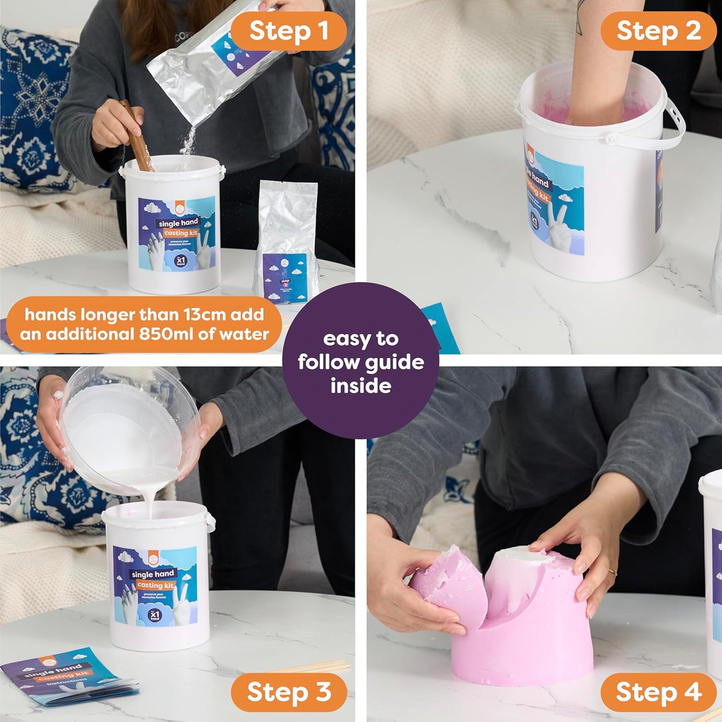 3D Hand-Guss-Kit für personalisierte Andenken, Einzeln