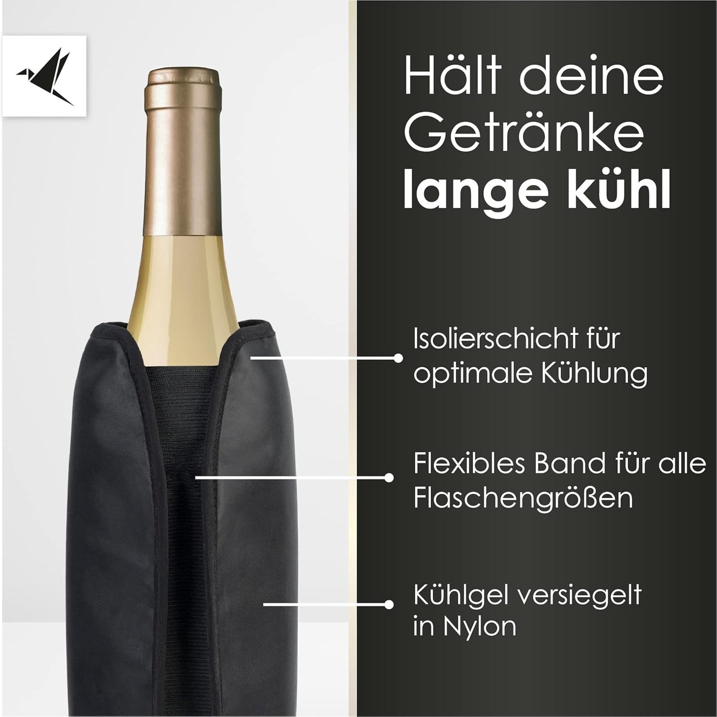 Weinkühler Manschetten-Set, 2er Set Weinkühler Manschette